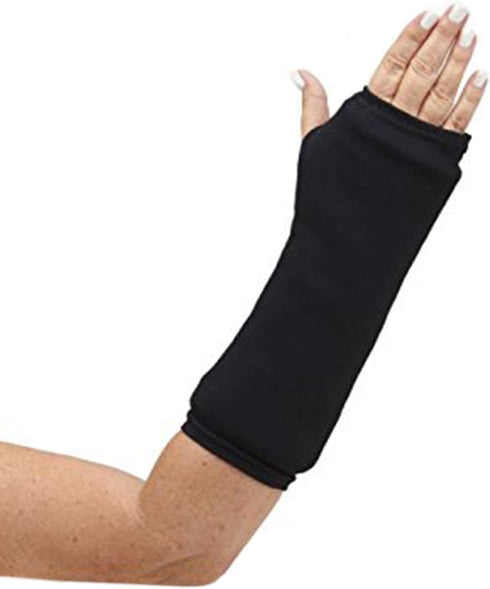 CastCoverz! Designer Arm Cast Cover - Black - Small Short: 7" Length X 7" Circumference - Removable and Washable - Made in USA...
