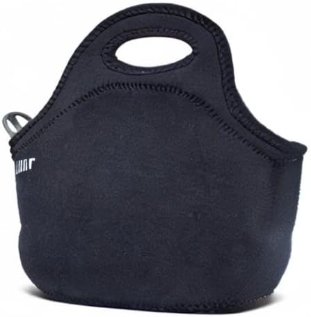 BUILT Gourmet Getaway Soft Neoprene Lunch Tote Bag Lightweight, Insulated and Reusable, One Size, Black...