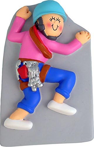 2224 Female Rock Climbing Ornament...