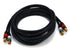 Monoprice 1.5ft Premium 2 RCA Plug/2 RCA Plug M/M 22AWG Cable - Black - (105346)...