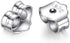 160 PCS 925 Sterling Silver Plated Earrings Posts Flat Pad Hypoallergenic Flat Pad Earring Studs with 925 Sterling Silver Earring Backs and Rubber...