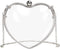 Acrylic Heart Clutch Bag Mini Clear Evening Handbag with Detechable Chain for Women...