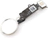 Home Button Key Fingerprint Touch ID Flex Cable Assembly Replacement for iPhone 7 and 7 Plus (Silver)...