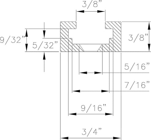 POWERTEC 71609 3" T-Track Intersection Kit with Predrilled Mounting Holes, for Universal T Track, T Track Accessories for Woodworking Jigs and Fix...