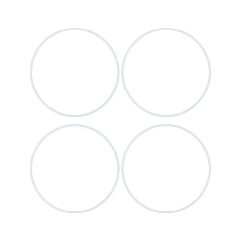 X AUTOHAUX Silicone O-Rings, 105mm OD 98mm ID 3.5mm Width VMQ Seal Gasket for Compressor Valves Pipe Repair, White, Pack of 4...