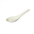 3 pcs Asia Porcelain Soup Spoon Ceramic Rice Spoons Chinese Won Ton Spoons for Home, Kitchen, or Restaurant, White...