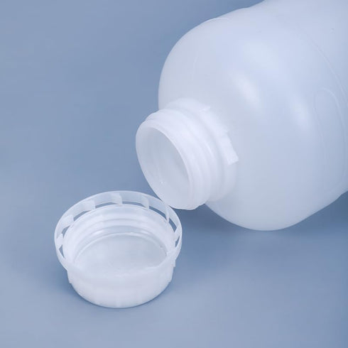 10 oz Plastic Reagent Bottle, Laboratory Grade High-Density Polyethylene Bottle, Wide Mouth with Screw Cap, Plastic Sample Bottles for Classrooms ...
