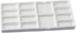8 Inch Artist Ceramic Paint Palette,14 Wells Rectangle Porcelain Watercolor Painting Tray Palette Painting Supplies for Oil Painting Art Craft...