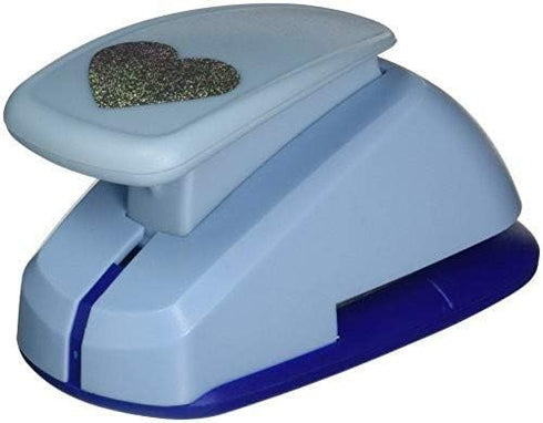 Uchida LV-SJCP01 Clever Lever Super Jumbo Craft Punch, Heart , Blue...