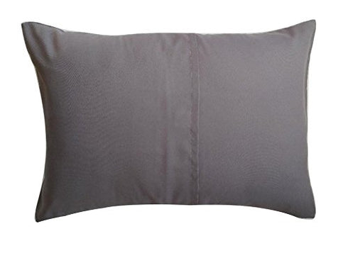 Ella & Max Toddler Pillowcase. Charcoal Gray Dark Grey Soft & Cuddly. Fits 13x18 & 14x19 Toddler Pillows. Easy to wash & no Ironing. Handmade in U...
