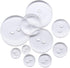 SEMINI Mixed Size 8mm-25mm 280Pcs Black/White/Transparent Resin Buttons Small Big 2 Holes Buttons Craft Buttons for Sewing,Women Men Children Clot...