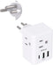 Switzerland Travel Plug Adapter, Swiss Outlet Adapter with 3 Outlets 3 USB Charging Ports(1 USB C), Type J Power Adapter, Travel Essentials US to ...