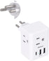 Switzerland Travel Plug Adapter, Swiss Outlet Adapter with 3 Outlets 3 USB Charging Ports(1 USB C), Type J Power Adapter, Travel Essentials US to ...