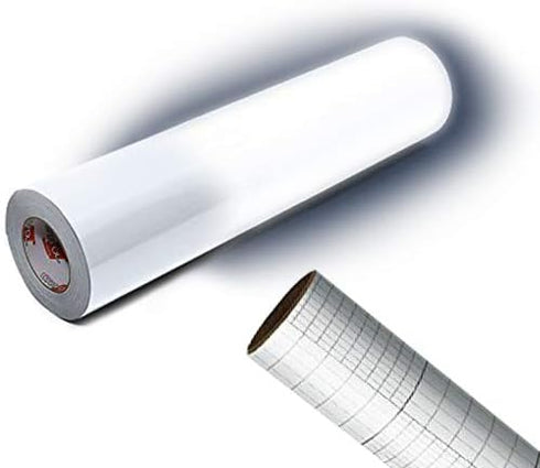 ORACAL 5400 Reflective Craft Safety Vinyl 12" x 24" Self-Adhesive Roll for Cameo, Cricut and Silhouette Including 12" x 24" Roll of Transfer Paper...