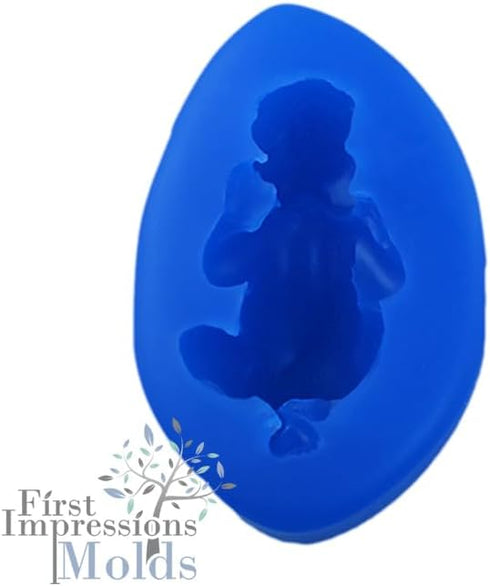 Sleeping Baby 4 Large Silicone Mold B235 by First Impressions Molds...