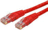 StarTech.com 20ft CAT6 Ethernet Cable - Red CAT 6 Gigabit Ethernet Wire -650MHz 100W PoE++ RJ45 UTP Molded Category 6 Network/Patch Cord w/Strain ...