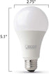 Feit Electric A19 100W Equivalent LED Light Bulbs, Dimmable, 5000k Daylight, 1600 Lumens, 22 Year Lifetime, E26 Base, CRI 90, UL Listed, Damp Rate...