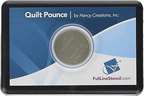 Ultimate Quilt Pounce Pad with Refillable Iron-off Chalk Powder, for Design Transfer and Fabric Marking using Quilting Stencils – 2 oz White Chalk...