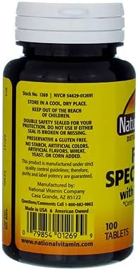Nature's Blend Full Spectrum B with Vitamin C Powder, 100 Count (1269)...