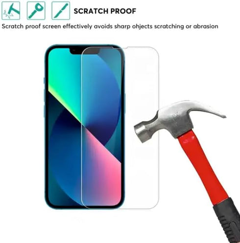 [7 in 1 iPhone 14 Pro Max - 3 Screen Protectors & 3 Camera Lens Protectors - 9H Shatterproof Tempered Glass Film with 1 Installation Frame, HD Cle...