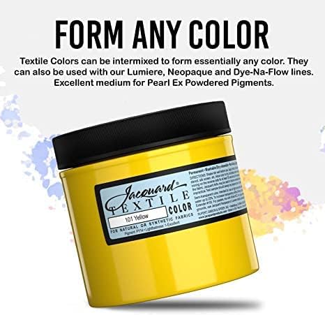 Jacquard Fabric Paint for Clothes - 8 Oz Textile Color - Neutral Grey - Leaves Fabric Soft - Permanent and Colorfast - Professional Quality Paints...