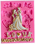 Bride and Groom Tuxedo Wedding Dress Set Silicone Molds for DIY Wedding Party Cake Fondant Biscuit Cookies Soap Sugar Pudding Chocolate Hard Candi...