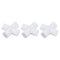YOKIVE 3 Pcs Magnetic Stir Bar, PTFE Coated Cross Type Stirrer | Great for Lab Liquid Solution Stirring Mixing(White, 0.79-Inch)...
