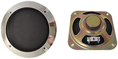 1 Set Square 8ohm 5W Speaker with Silver Speaker net for DIY Arcade Game...