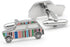 Men's Fashion Cufflinks Muti-color Stripes Mini Car Design Quality Brass Material Cuff Links with Gift Box...