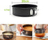 8 inch circular Springform interlocking and leak- proof seal carbon baking C ake Pan...