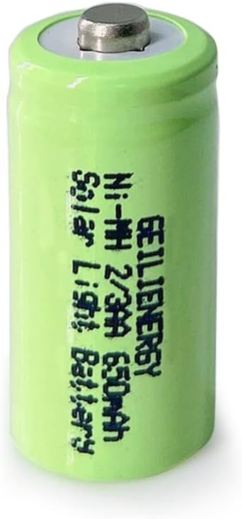 GEILIENERGY 12 PCS 2/3AA 1.2V 650mAh Ni-MH Rechargeable Batteries for High Power Static Applications Electric Mopeds, Meters, RC Devices, Electric...
