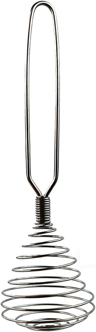 1 Pcs 8 Inch Stainless Steel Spring Whisk Mini French Spring Coil Whisks Egg Whisk Wire Whip Cream Beater Kitchen Utensils for Stirring, Baking an...
