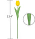 Artificial Tulips 10Pcs Real Touch Fake Tulips PU Flower Arrangement Bouquets for Home Party Decoration (Yellow)...