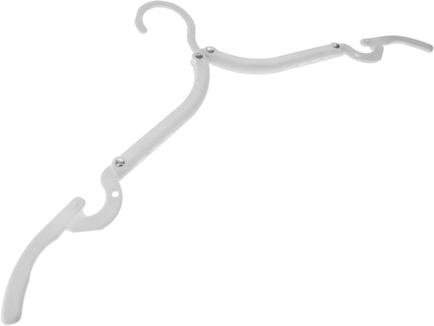 SE 12-piece set of Folding Ultra Compact Travel Hangers (Black & White), Open 16-Inches Folded 5-Inches...