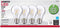 Satco S12460 5 Watt A19 LED Bulb, Clear, 2700K, Medium Base, 120 Volt, 4-Pack...