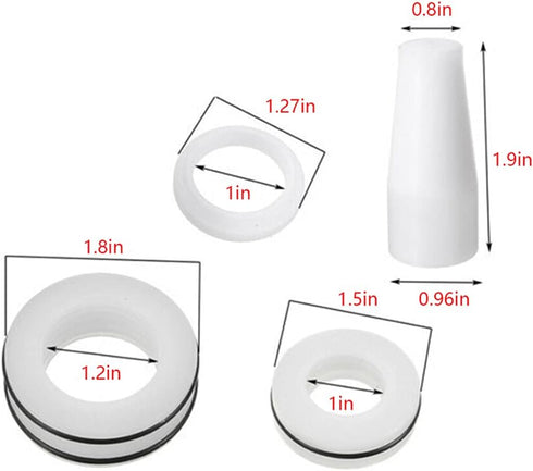Generic, Airless Sprayer 440 Repair Packing Kit,Piston Seal and Upper Lower Seals for Titan Paint Sprayer 440 540 640, White...