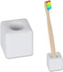 Sleek Mini Ceramics Toothbrush Holder Stand for Bathroom Vanity Countertops, Mini Ceramics Toothbrush Holder Stand (White)...