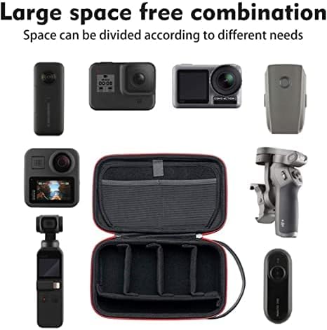 AFAITH Upgrade Carry Bag for Go Pro Cameras - Portable, Waterproof, DIY Adjustable Space Case for GoPro Hero 12 11 10 9 8 7 MAX, DJI Osmo Action 4...