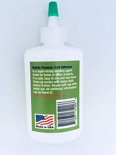 REPTILE Premium Craft Adhesive 2 oz Dries Clear-Order and Ship above 40 Degrees F...