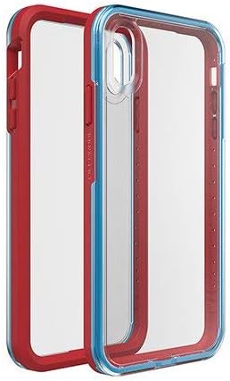LifeProof Slam Series Case for Apple iPhone Xs Max - Varsity (Clear/Red/Blue)...