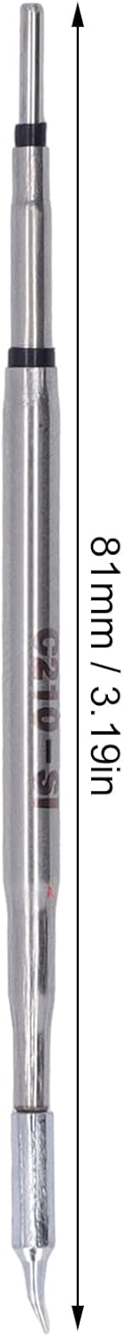 T26 Soldering Iron Tip Alloy Copper Welding Head Tip Replacement Solder Rework Station Parts for Soldering Station(C210-SI)...