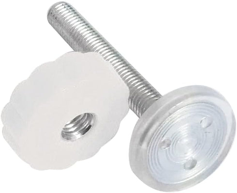 Pressure Mount Baby Gate Threaded Pivot Rod, 4-Pieces Pivot Screw Mounting Bolt Kit for Stair Gate Dog Gate (White)...