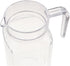 600ML Acrylic Pitcher, Transparent Juice Bottle Striped Water Ice Cold Juice Jug with Lid and Handle Cold Water Kettles for Juice Tea Water Milk S...
