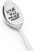 Love You More Spoon Gifts for Him Her Wife Husband Anniversary Birthday Gifts for Boyfriend Girlfriend Christmas Gift for Couples Tea Coffee Spoon...
