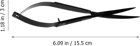 POPETPOP Aquatic Plant Scissors Aquatic Spring Shears Curved Aquarium Scissor Aquarium Scissors Tools Professional Fish Tank Scissor Plant Stainle...