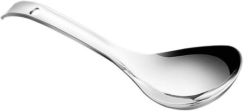 BESTonZON Rice Paddle Rice Spoon Stainless Steel Kitchen Utensil Rice Scooper Rice Spatula Soup Scoop Food Serving Spoon for Home Restaurant...