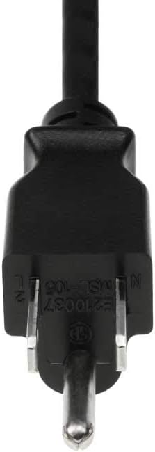 3ft 18 AWG 3 Prong Universal Power Cord (NEMA 5-15P to IEC320 C5)...