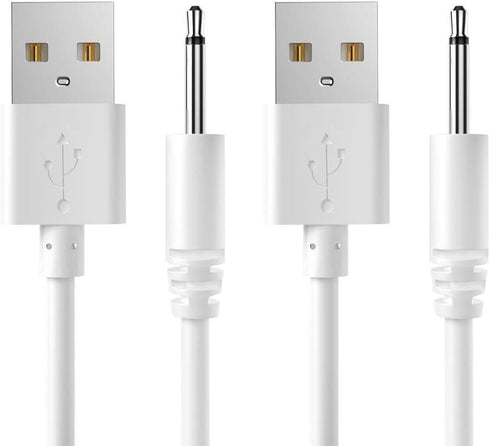 2PACK Charger Cable Compatible with Shibari Mini Halo Vibrator Replacement Charging Cable Accessory for Shibari Mini Halo Vibrator, White-2.2Ft......