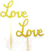 24pcs Gold Love Cupcake Topper Valentine's Day Decoration Birthday Wedding Party Decoration...
