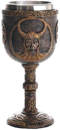 Pacific Giftware Norse Mythology Trickster God Loki Wine Goblet Chalice Cup 7oz...